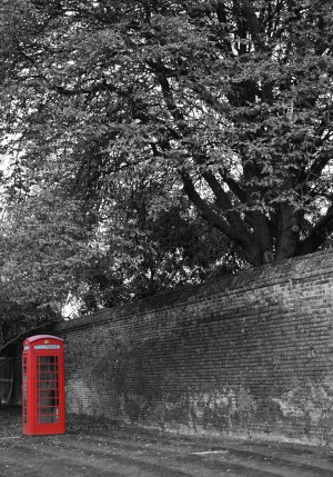 Telephone Box - black & white